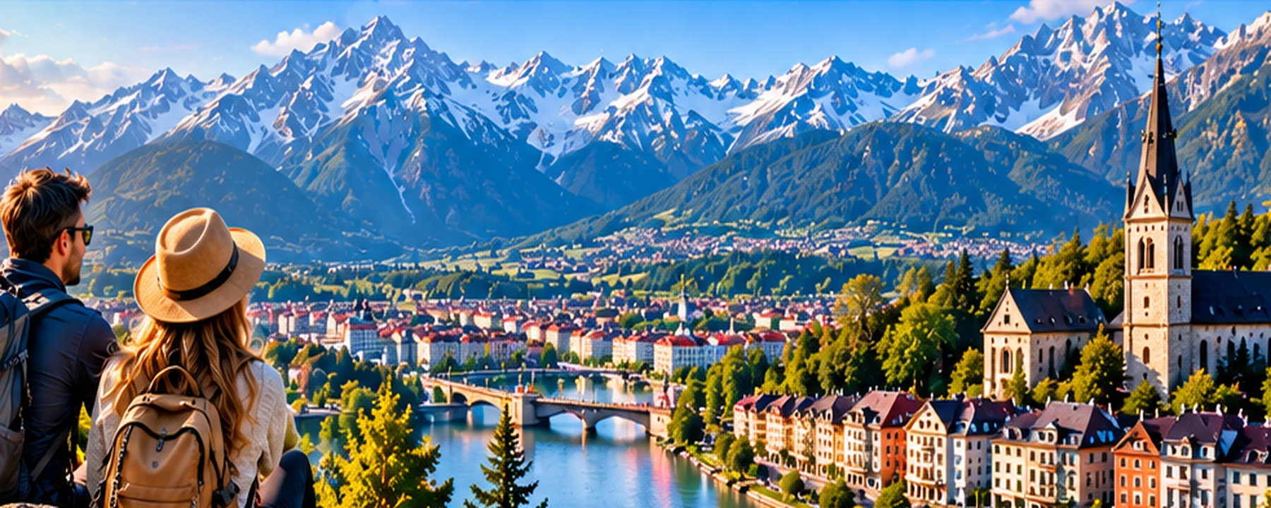Alpenlandschaft in Österreich